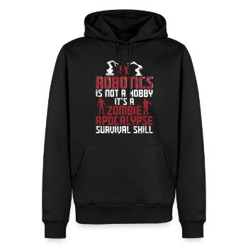 Robot Robotique Ingénieur Robotique Robotique - Sweat à capuche Premium bio Homme - noir - Devant - Nico (187cm)