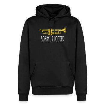 Drôle désolé j’ai tooted pour trompettiste - Sweat à capuche Premium bio Homme - noir - Devant - Nico (187cm)