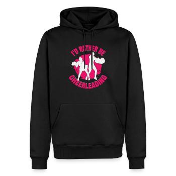 Ich wäre lieber Cheerleading Cheerleader Mädchen Geschenk - Männer Premium Bio Hoodie - Schwarz - Vorne - Nico (187cm)