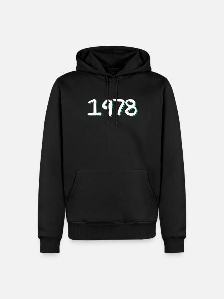 1978 Birthday - Men’s Premium Organic Hoodie - black