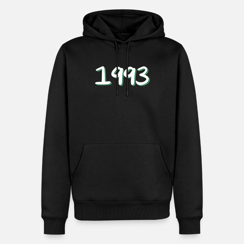 1993 Anniversaire - Sweat à capuche Premium bio Homme - noir
