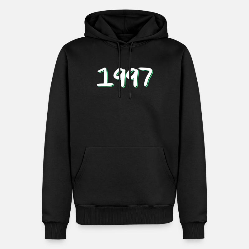 1997 Anniversaire - Sweat à capuche Premium bio Homme - noir