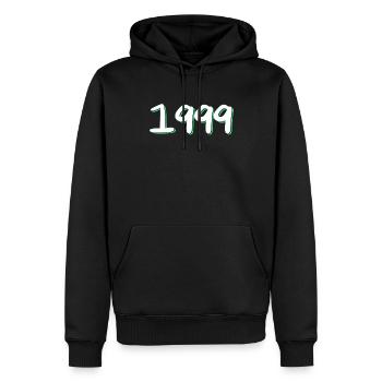1999 Birthday - Men’s Premium Organic Hoodie - black - Front - Nico (187cm)