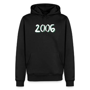 2006 Geburtstag - Männer Premium Bio Hoodie - Schwarz - Vorne - Nico (187cm)