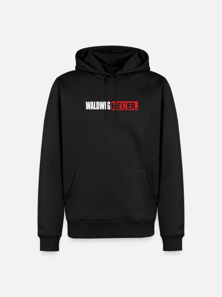 Waldweg Heizer Downhill Mounatinbike - Männer Premium Bio Hoodie - Schwarz