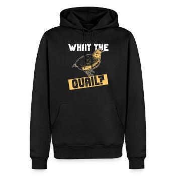 Wachteljäger Wachtelzüchter Wachtel Jäger Züchter - Sweat à capuche Premium bio Homme - noir - Devant - Nico (187cm)