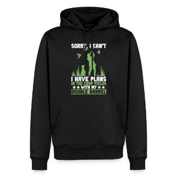 Wachteljagd Wachtel Jäger - Sweat à capuche Premium bio Homme - noir - Devant - Nico (187cm)