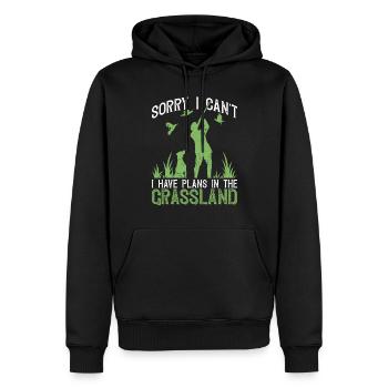 Wachteljäger Vogeljagd - Sweat à capuche Premium bio Homme - noir - Devant - Nico (187cm)