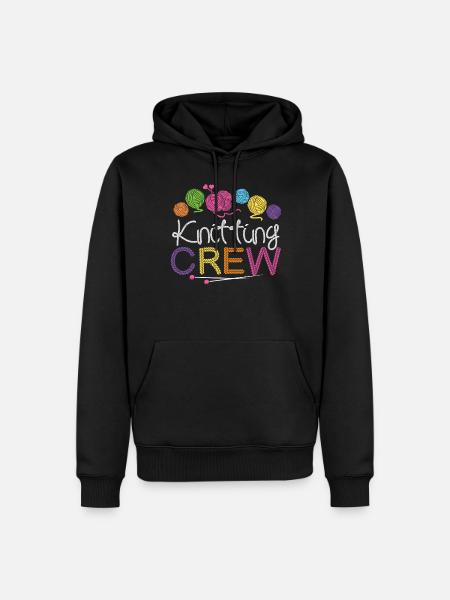 Knitting Knitter Knitting Crew - Men’s Premium Organic Hoodie - black