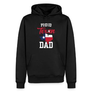 Stolzer Texanischer Vater Texas Texaner Stolz - Männer Premium Bio Hoodie - Schwarz - Vorne - Nico (187cm)