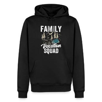 Familienurlaub Squad Familienferien Familie - Männer Premium Bio Hoodie - Schwarz - Vorne - Nico (187cm)