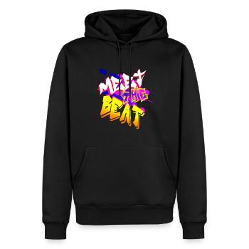 Beat Hip Hop bgirl - Männer Premium Bio Hoodie - Schwarz - Vorne - Nico (187cm)