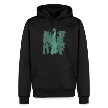 breakdancing Spruch – Tanzen Bboy Hiphop - Männer Premium Bio Hoodie - Schwarz - Vorne - Nico (187cm)