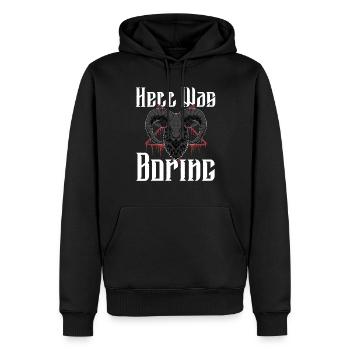 Satan Beelzebub Teufel Gothic Pentagram Mystisch - Männer Premium Bio Hoodie - Schwarz - Vorne - Nico (187cm)