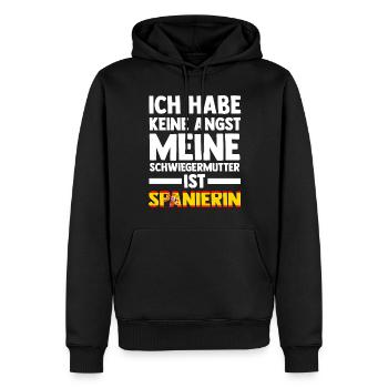Ich habe keine Angst meine Schwiegermutter ist Spa - Männer Premium Bio Hoodie - Schwarz - Vorne - Nico (187cm)