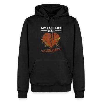 Herzoperation Bypass Herz - Männer Premium Bio Hoodie - Schwarz - Vorne - Nico (187cm)