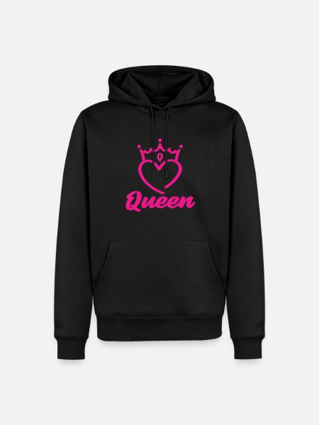 Queen - Men’s Premium Organic Hoodie - black