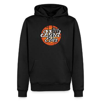Bester Papa Aller Zeiten Vintage Bester Papa Der - Männer Premium Bio Hoodie - Schwarz - Vorne - Nico (187cm)