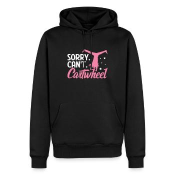 Wagenrad -Gymnast Stürzen - Männer Premium Bio Hoodie - Schwarz - Vorne - Nico (187cm)