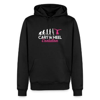 Wagenrad -Gymnast Stürzen - Männer Premium Bio Hoodie - Schwarz - Vorne - Nico (187cm)