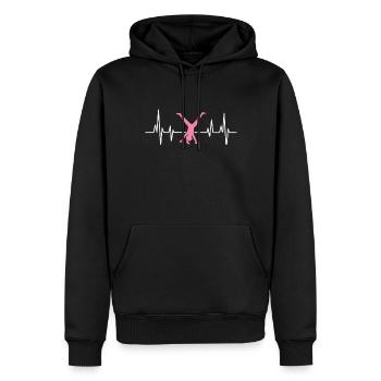 Wagenrad -Gymnast Stürzen - Männer Premium Bio Hoodie - Schwarz - Vorne - Nico (187cm)
