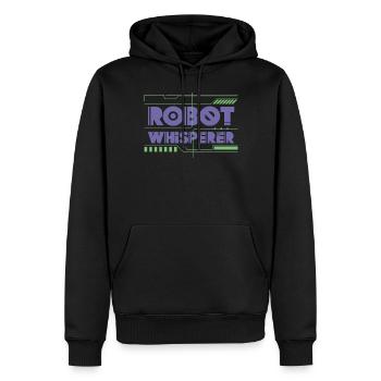 Robot Robotique Ingénieur Robot - Sweat à capuche Premium bio Homme - noir - Devant - Nico (187cm)