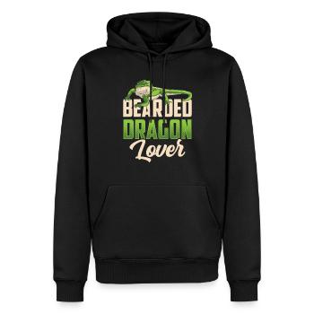 Bartagamen Liebhaber Haustier Bearded Dragon Tier - Männer Premium Bio Hoodie - Schwarz - Vorne - Nico (187cm)