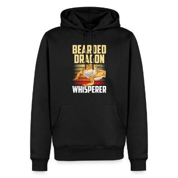 Bartagamen Flüsterer Haustier Tier Bearded Dragon - Männer Premium Bio Hoodie - Schwarz - Vorne - Nico (187cm)