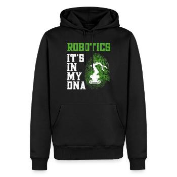 Robot Robotique Ingénieur Robotique Robotique - Sweat à capuche Premium bio Homme - noir - Devant - Nico (187cm)