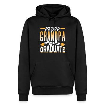 Stolzer Großvater Eines Absolventen Absolvent - Männer Premium Bio Hoodie - Schwarz - Vorne - Nico (187cm)