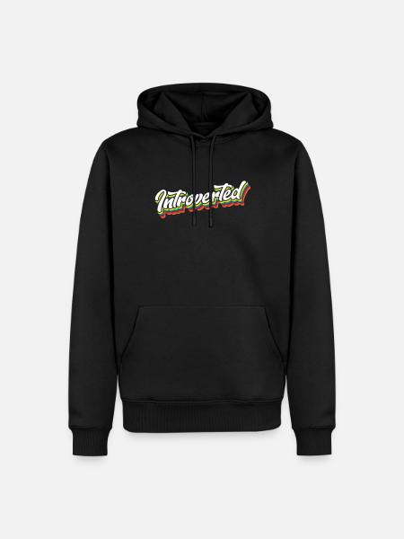 Introvertiert Sarkasmus Schüchtern Introvertierter - Männer Premium Bio Hoodie - Schwarz