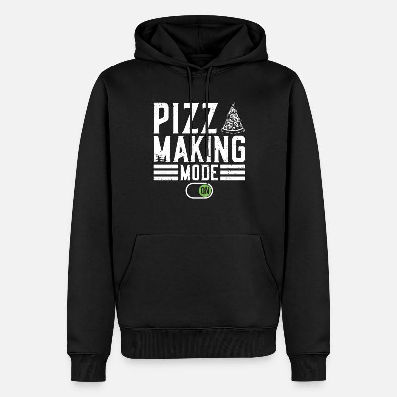 Pizza Making Mode Hobby Pizzabäcker - Sweat à capuche Premium bio Homme - noir