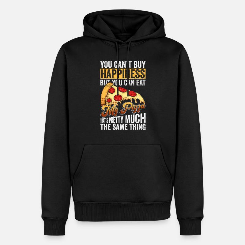 Pizza Pizzabäcker - Sweat à capuche Premium bio Homme - noir
