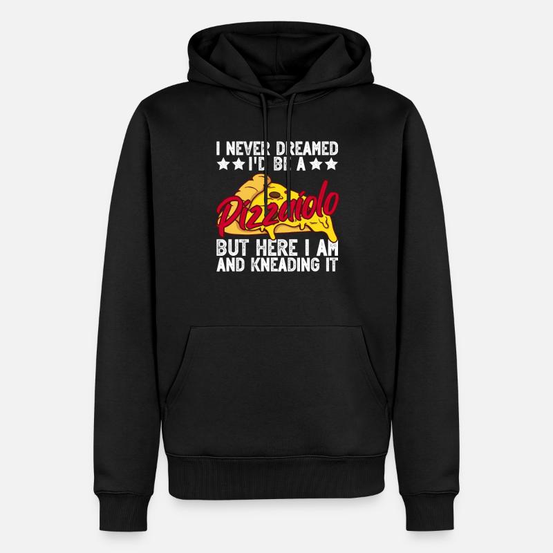 Pizzabäcker Pizzabacken Pizza - Sweat à capuche Premium bio Homme - noir