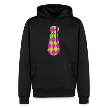 Clown Kostüm Karneval Fasching - Männer Premium Bio Hoodie - Schwarz - Vorne - Nico (187cm)