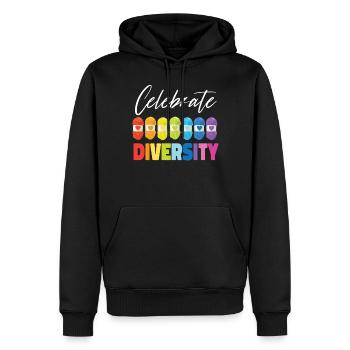 Knitting Knitter Celebrate - Männer Premium Bio Hoodie - Schwarz - Vorne - Nico (187cm)
