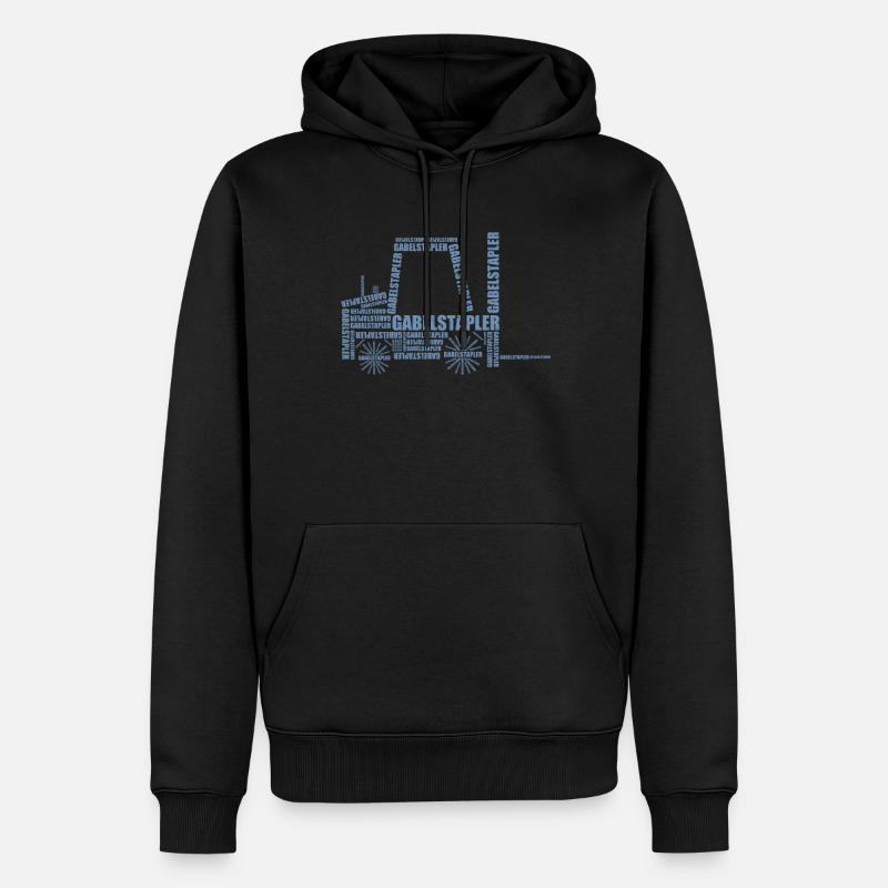 Staplerfahrer Geschenkideen - Männer Premium Bio Hoodie - Schwarz