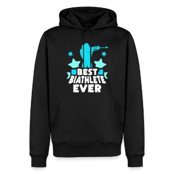 Bester Biathlet Aller Zeiten Biathletin Biathlon - Männer Premium Bio Hoodie - Schwarz - Vorne - Nico (187cm)