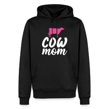Kuh Geschenk Kuhliebhaber Bauern Geschenk - Männer Premium Bio Hoodie - Schwarz - Vorne - Nico (187cm)