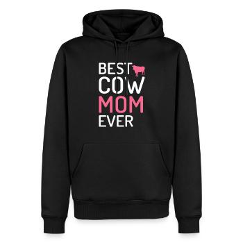 Cow Gift Cow Lover Farmer Gift - Sweat à capuche Premium bio Homme - noir - Devant - Nico (187cm)