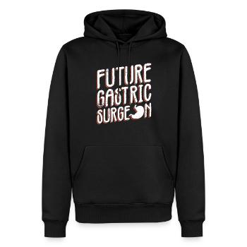 Zukünftiger Magenchirurg Bariatrische Chirurgie - Männer Premium Bio Hoodie - Schwarz - Vorne - Nico (187cm)