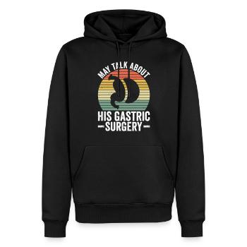 Magenbypass Und Bariatrische Chirurgie - Männer Premium Bio Hoodie - Schwarz - Vorne - Nico (187cm)