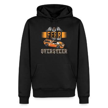 Fear the oversteer - Modellauto - Männer Premium Bio Hoodie - Schwarz - Vorne - Nico (187cm)