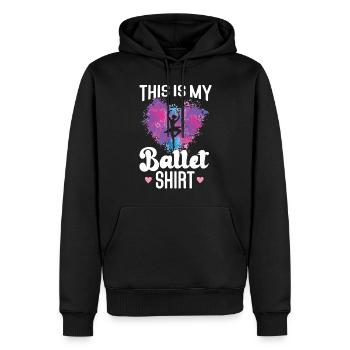 Ballet Dancer Dance Girl Ballerina - Männer Premium Bio Hoodie - Schwarz - Vorne - Nico (187cm)