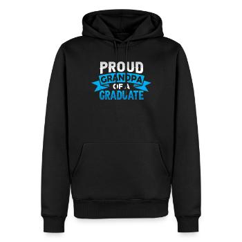 Stolzer Großvater Eines Absolventen Absolvent - Männer Premium Bio Hoodie - Schwarz - Vorne - Nico (187cm)