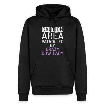 Cow Gift Cow Lover Farmer Gift - Sweat à capuche Premium bio Homme - noir - Devant - Nico (187cm)