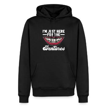 Zahnprothesen Zahn Techniker Zahntechniker - Men’s Premium Organic Hoodie - black - Front - Nico (187cm)