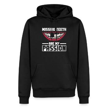 Zahntechniker Kieferorthopädietechniker - Sweat à capuche Premium bio Homme - noir - Devant - Nico (187cm)