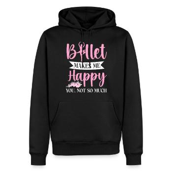 Ballet Dancer Dance Girl Ballerina - Männer Premium Bio Hoodie - Schwarz - Vorne - Nico (187cm)