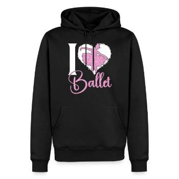 Ballet Dancer Dance Girl Ballerina - Männer Premium Bio Hoodie - Schwarz - Vorne - Nico (187cm)